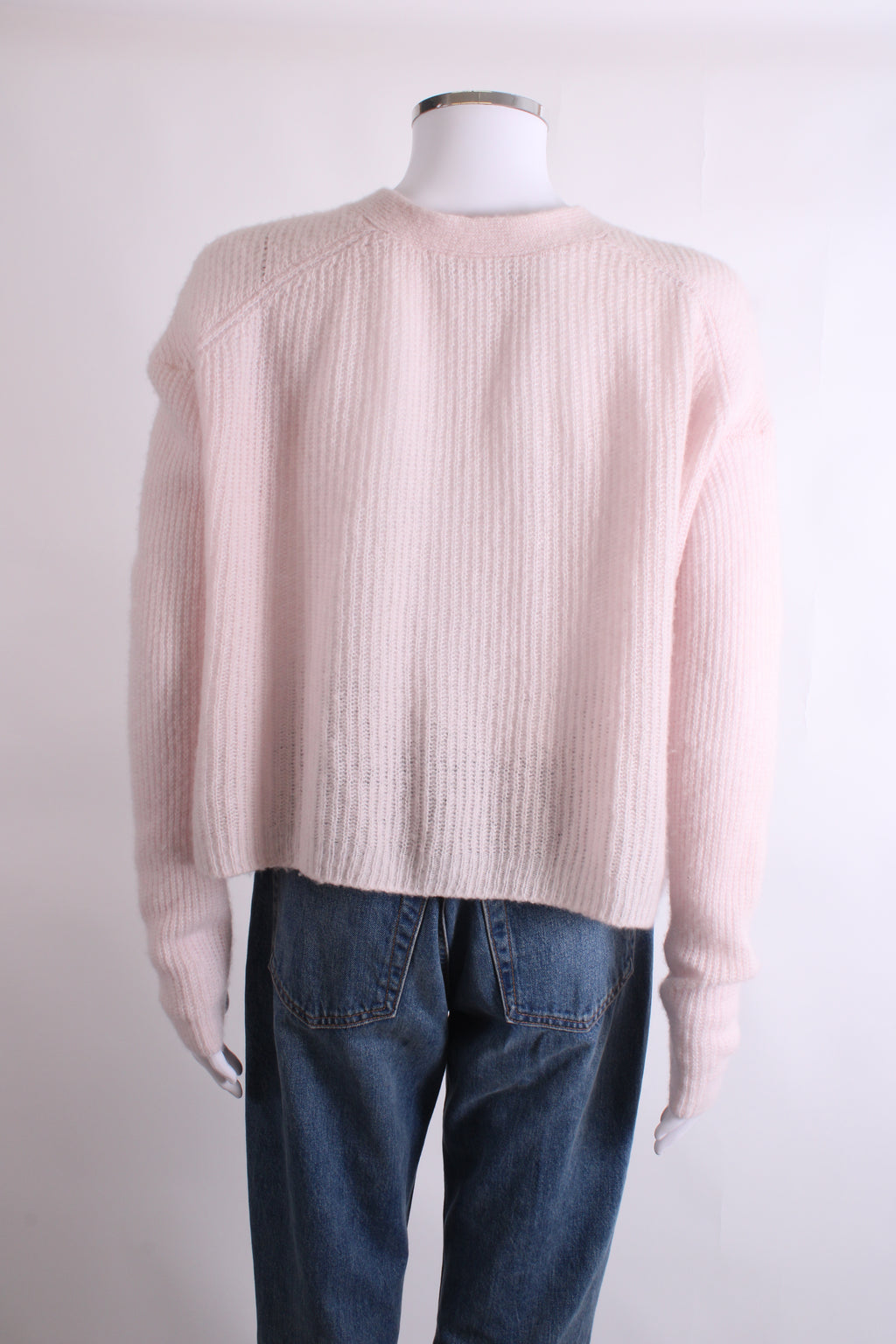 ME+EM L/S Cropped Cardigan Light Pink S