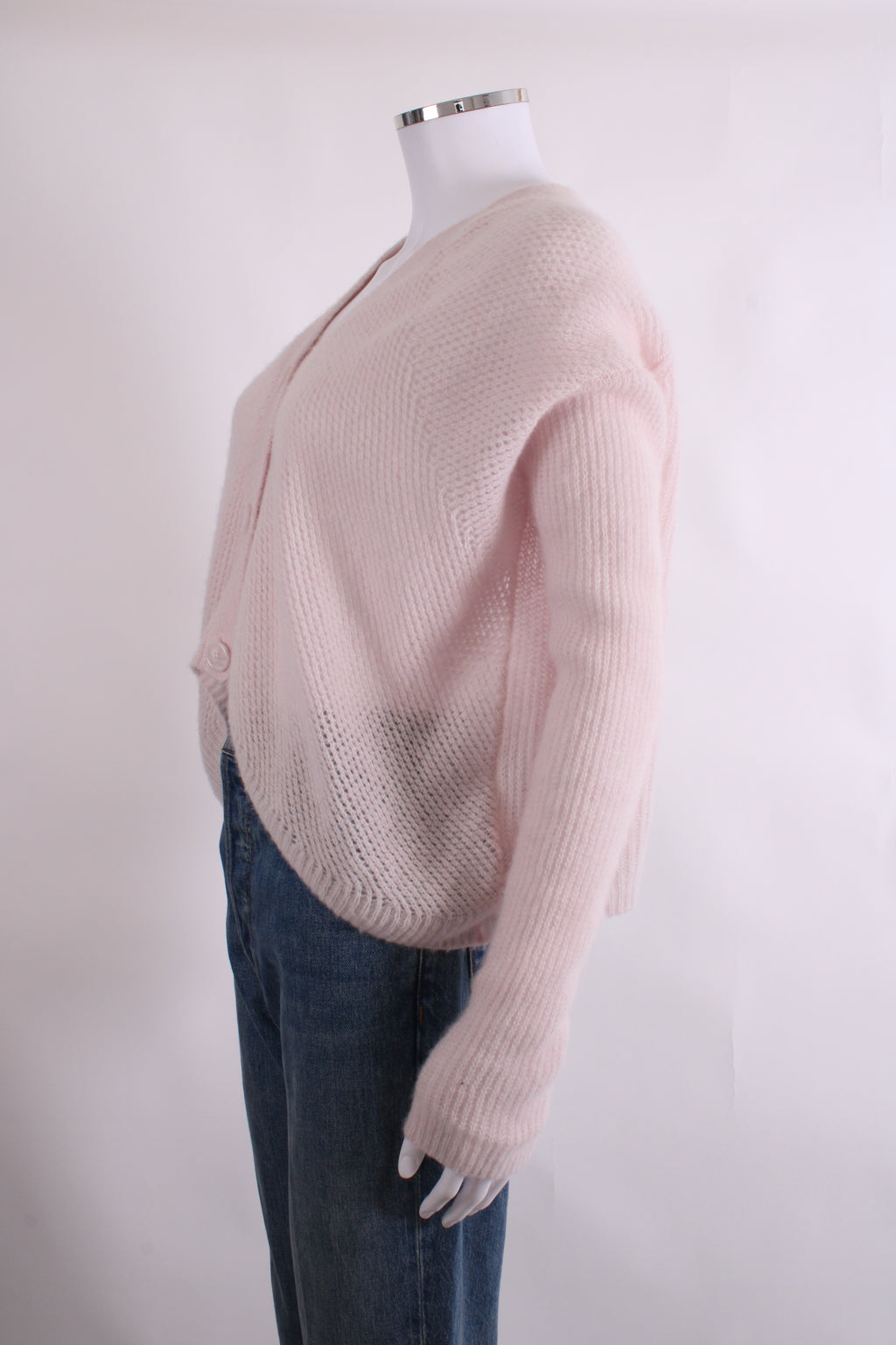 ME+EM L/S Cropped Cardigan Light Pink S