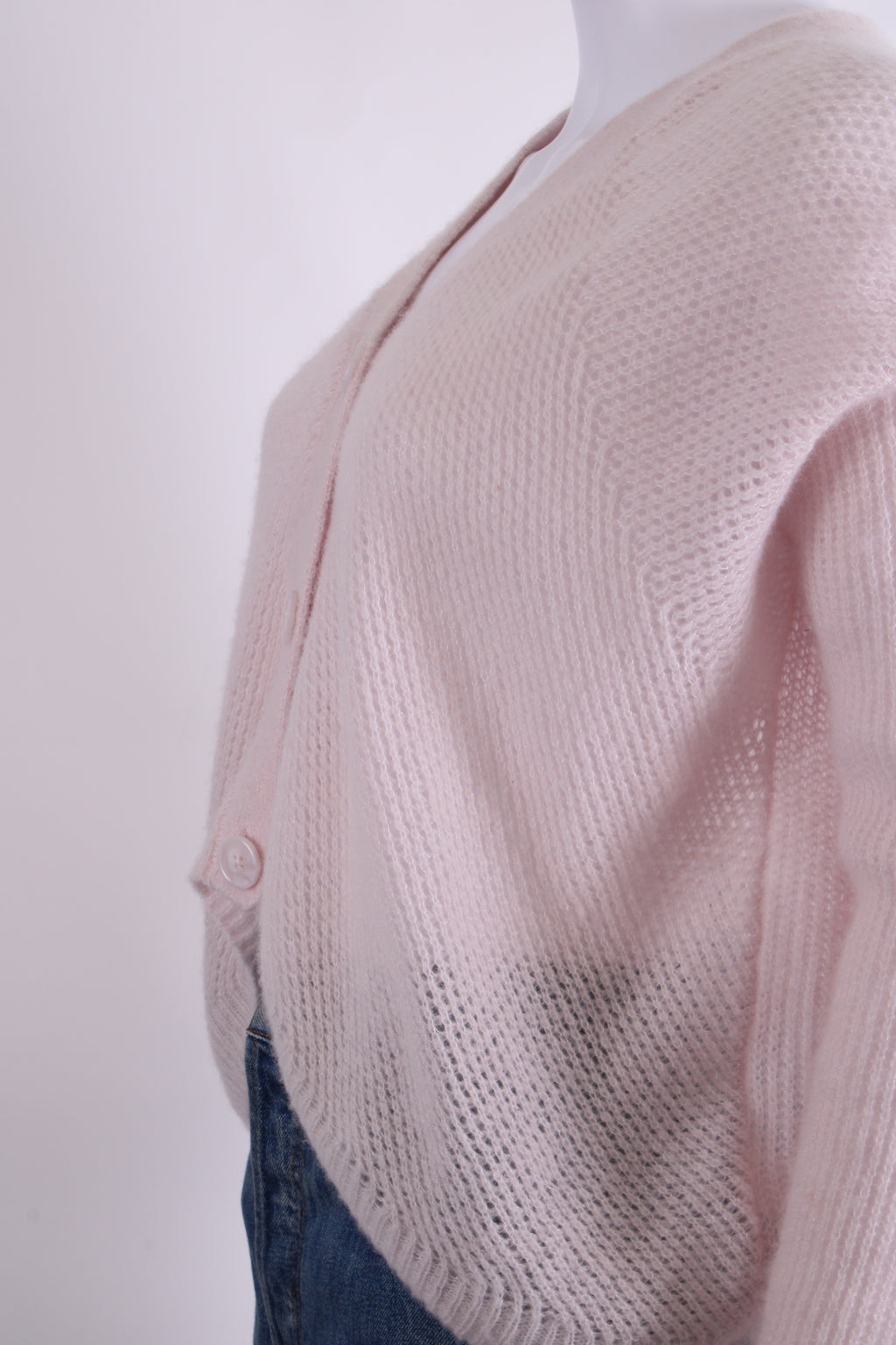 ME+EM L/S Cropped Cardigan Light Pink S