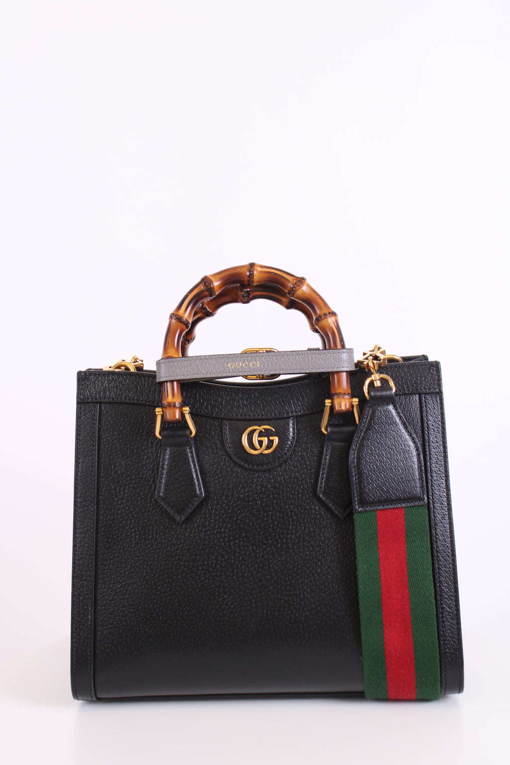 Gucci Diana bamboo top handle bag Black small