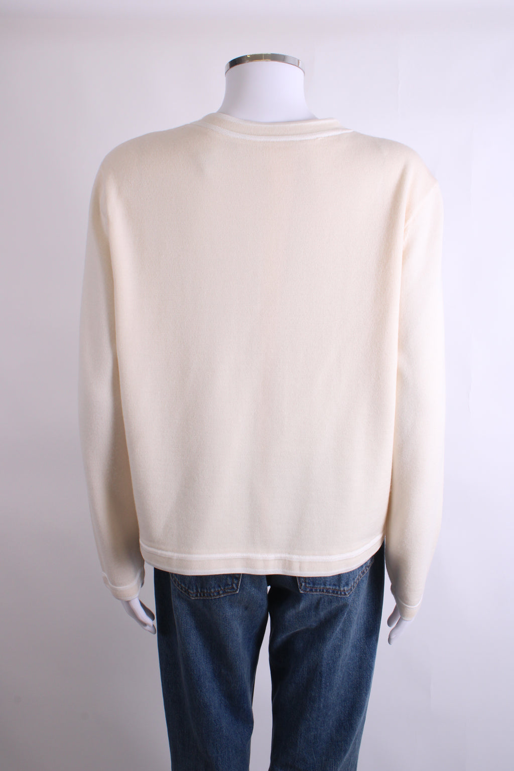 Tory Burch L/S Cardigan Cream/ White XL
