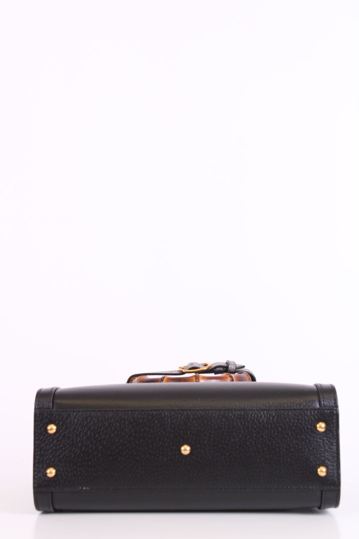 Gucci Diana bamboo top handle bag Black small