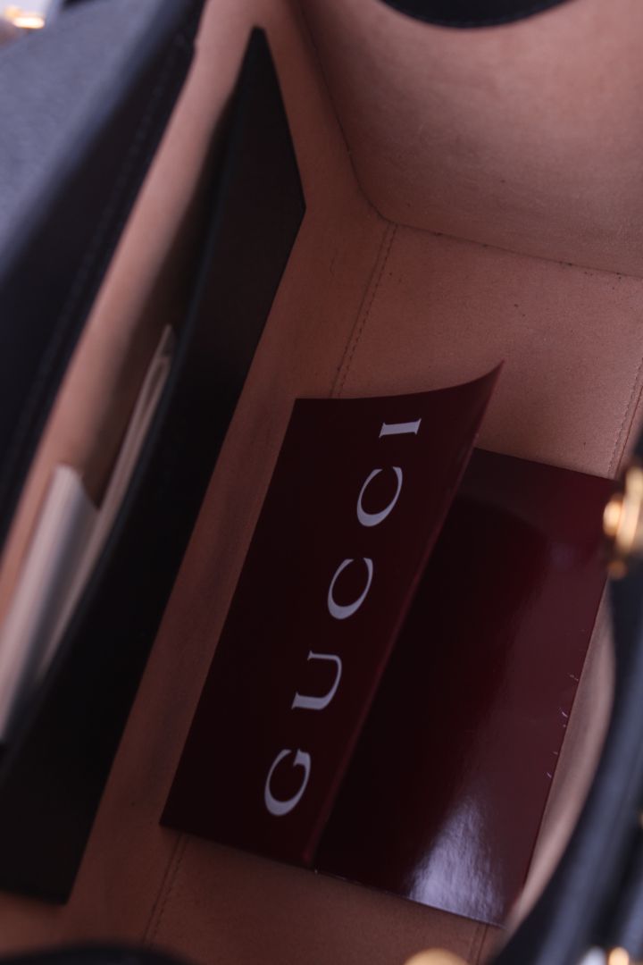 Gucci Diana bamboo top handle bag Black small