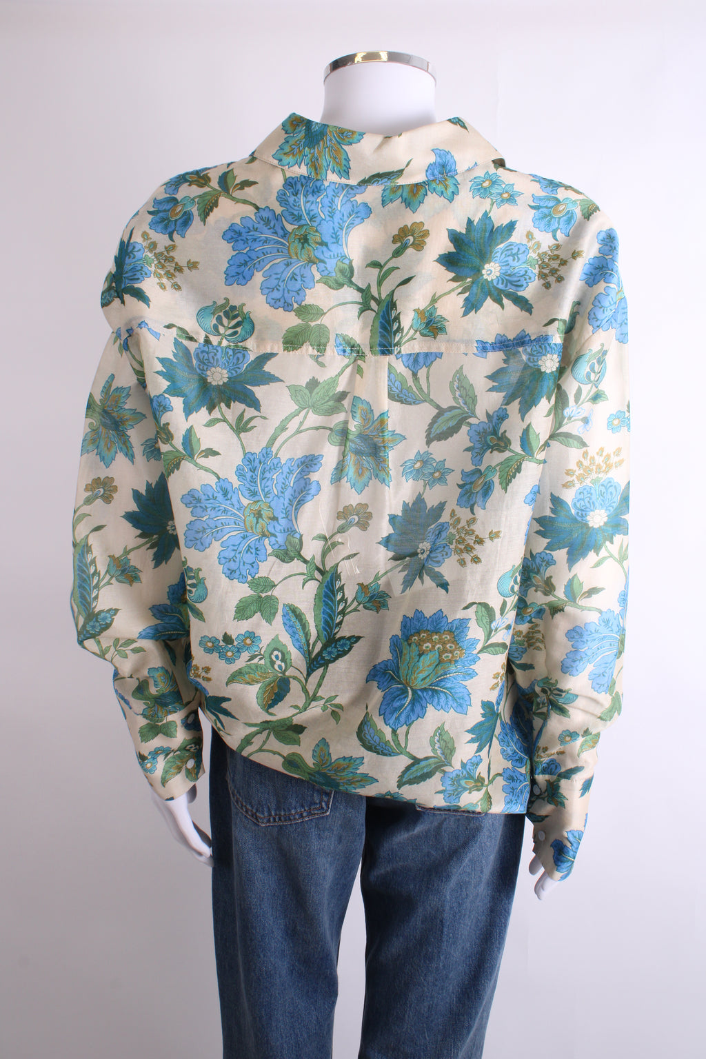 Sir. L/S Floral Print Shirt Beige/ Blue 10