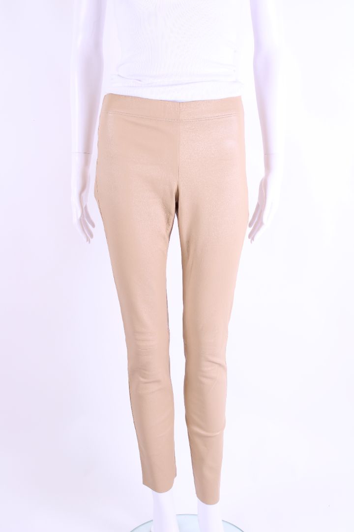 Joseph Leather Trousers Beige 38