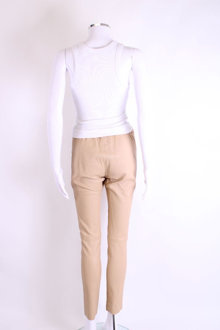 Joseph Leather Trousers Beige 38