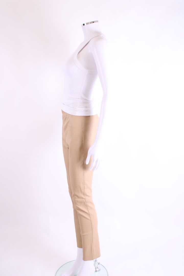 Joseph Leather Trousers Beige 38