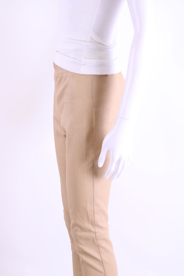 Joseph Leather Trousers Beige 38