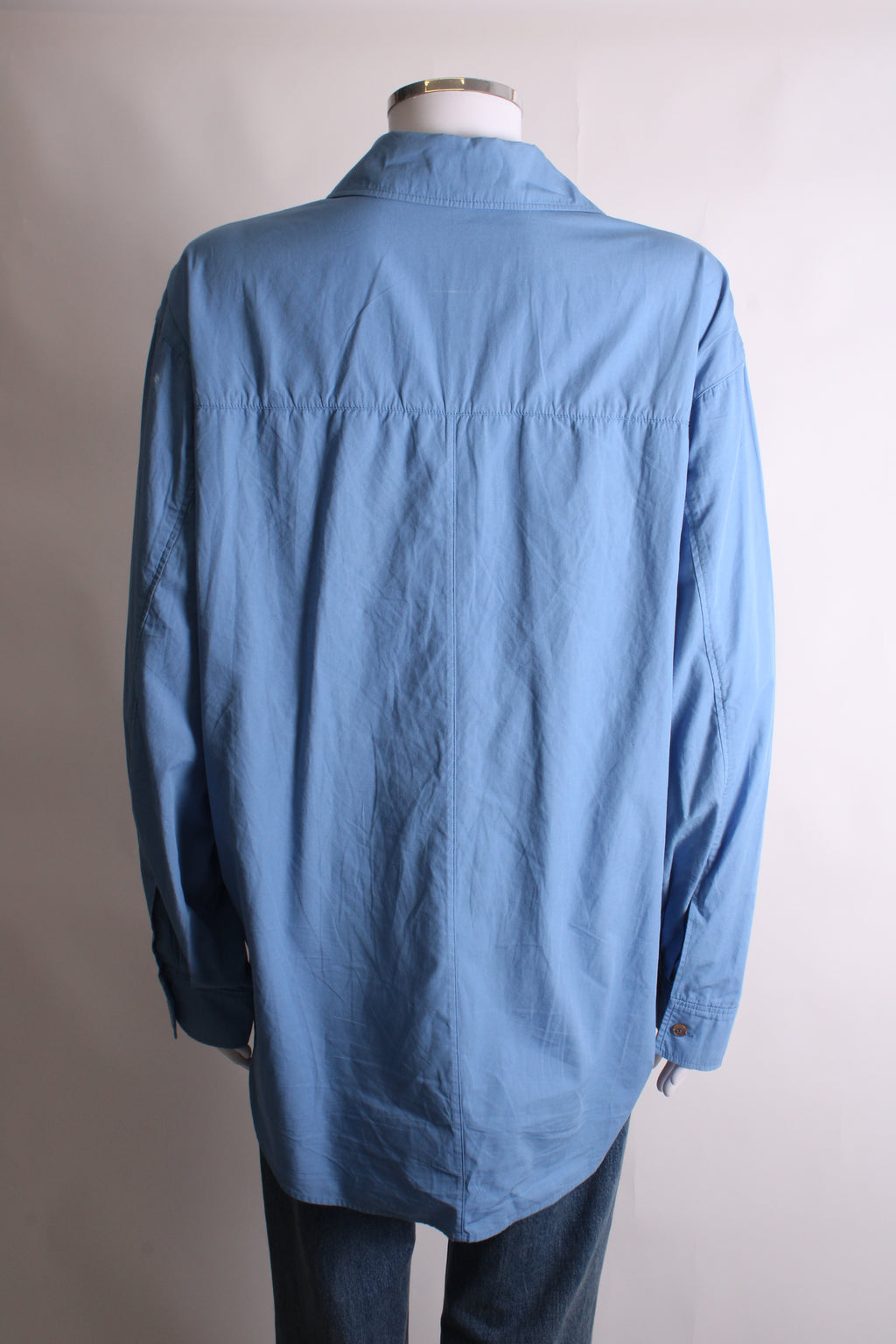Rejina Pyo L/S Gathered Waist Shirt Blue M