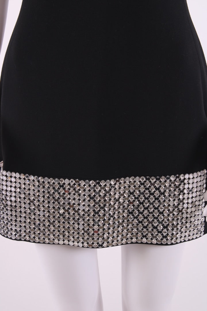 David Koma S/S Crystal Trim Dress Black 8