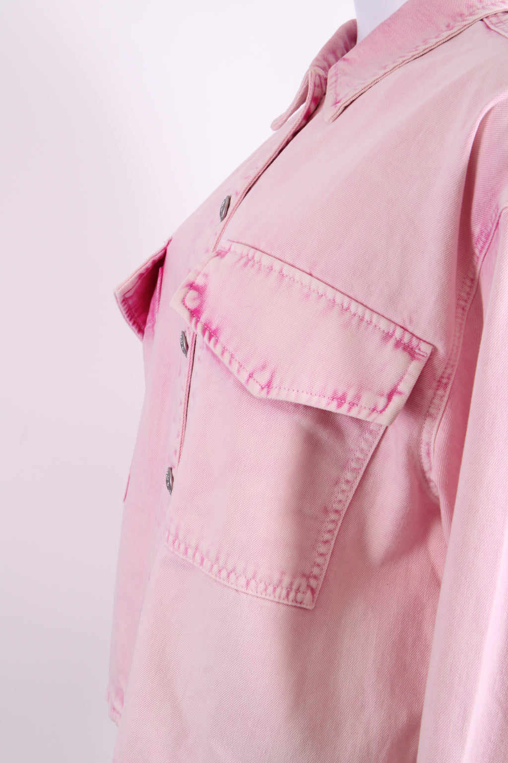 Rag & Bone Denim Jacket Washed Pink L