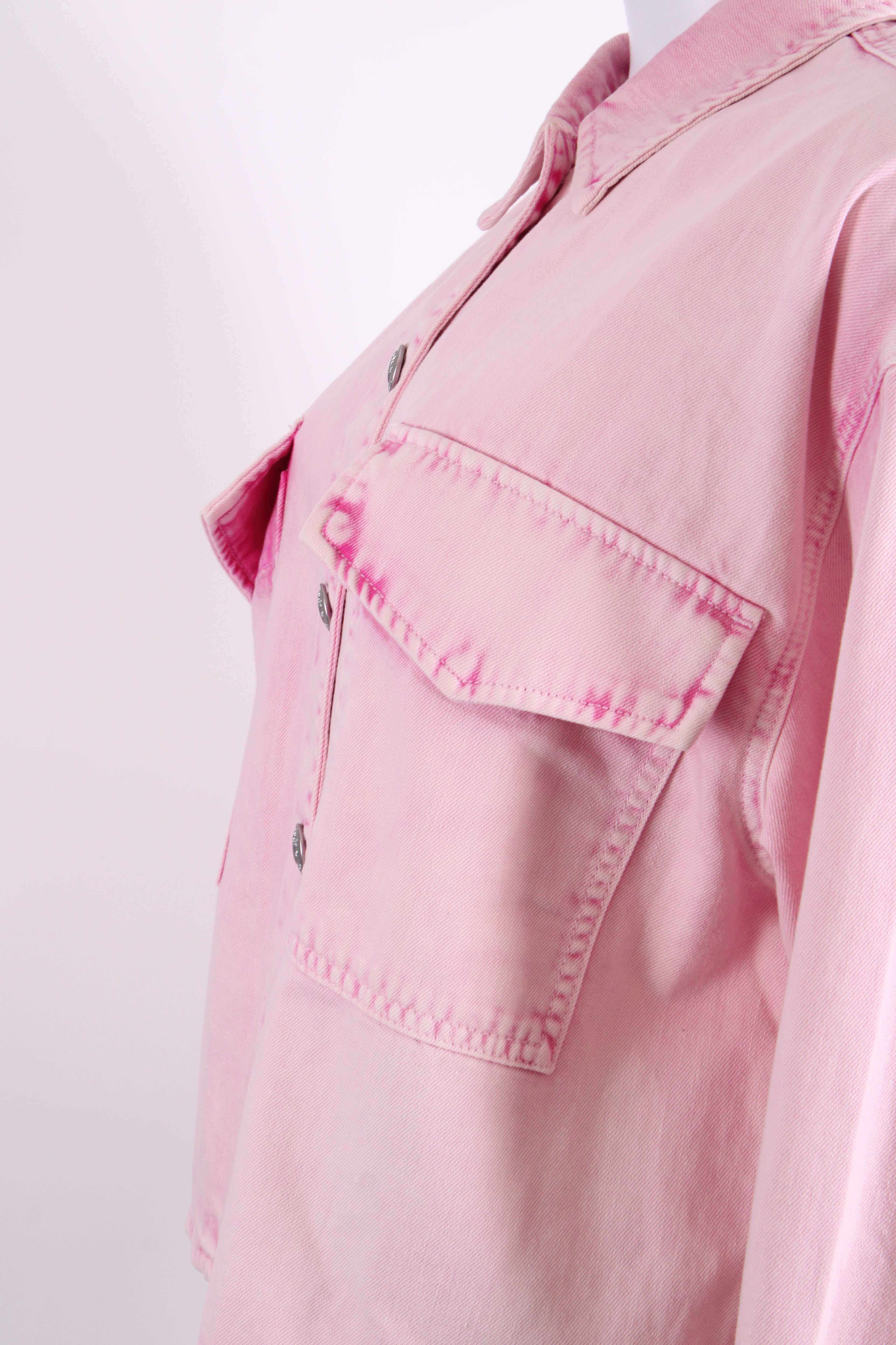 Rag & Bone Denim Jacket Washed Pink L