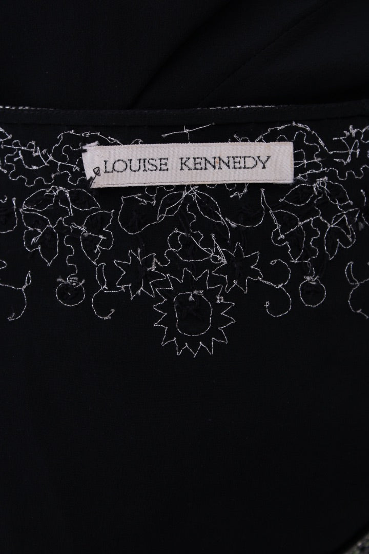 LOUISE KENNEDY embellished beach dress black and green M
