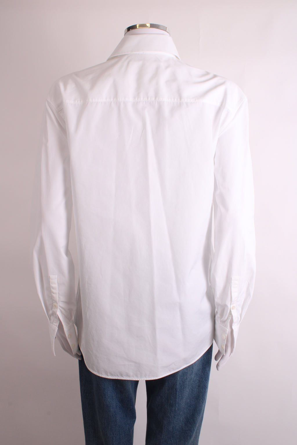 Jil Sander L/S Pleated Front Shirt White 2