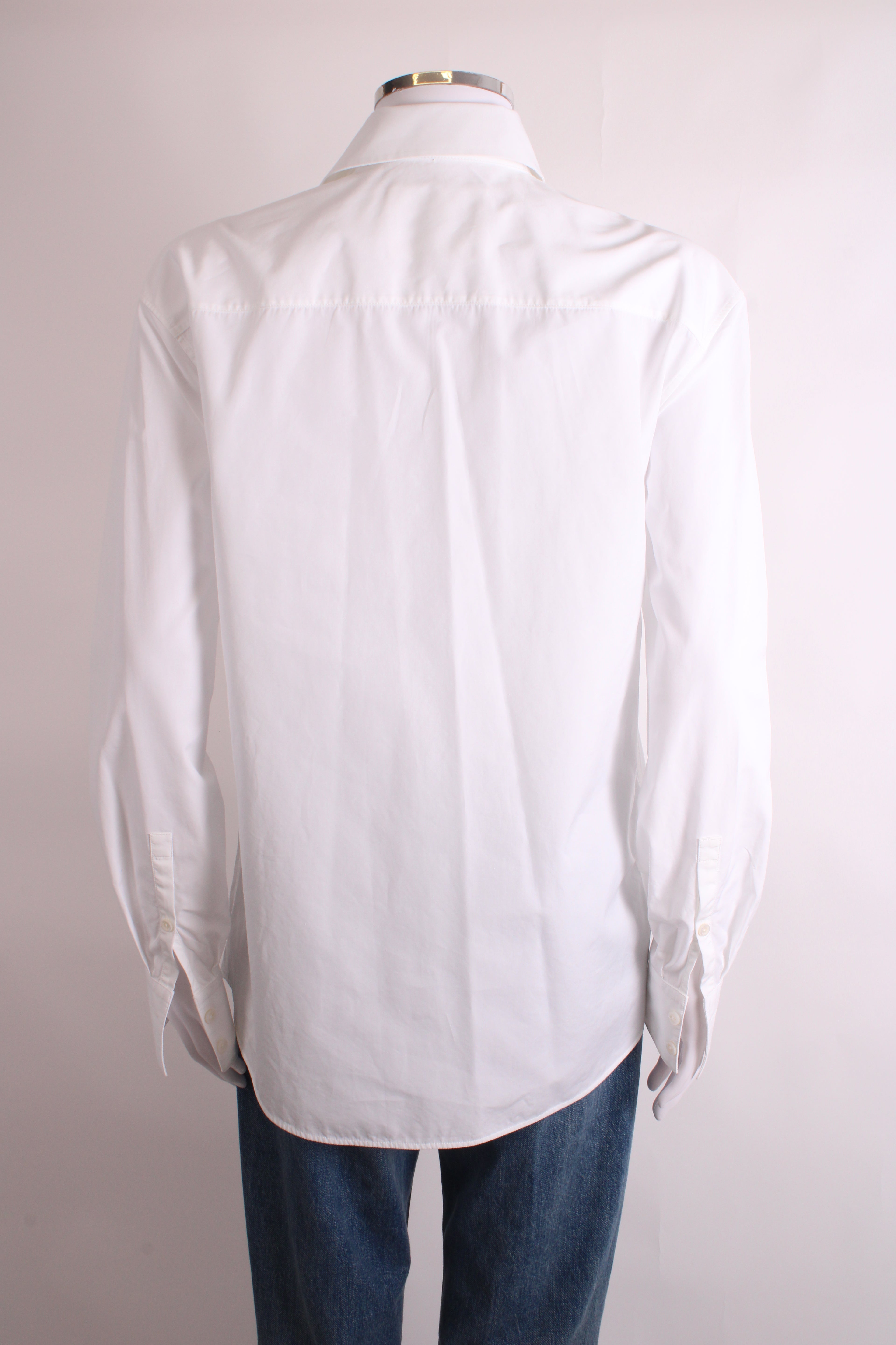 Jil Sander L/S Pleated Front Shirt White 2