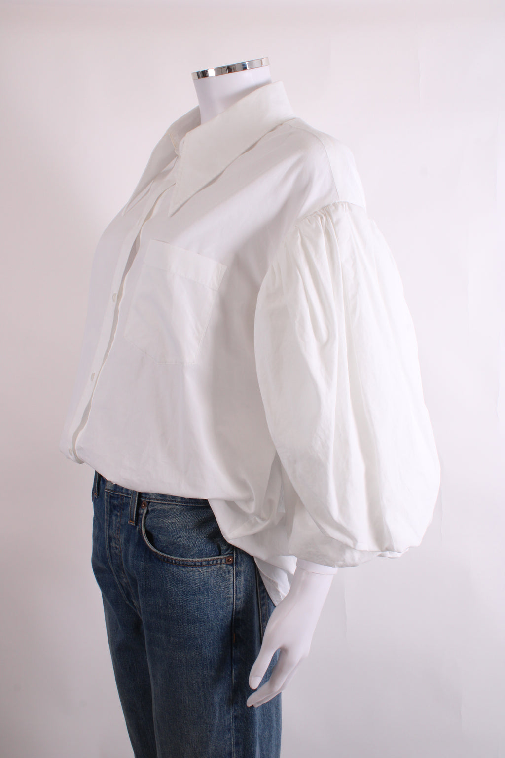 Simone Rocha 3/4 PUff Sleeve Shirt White 10