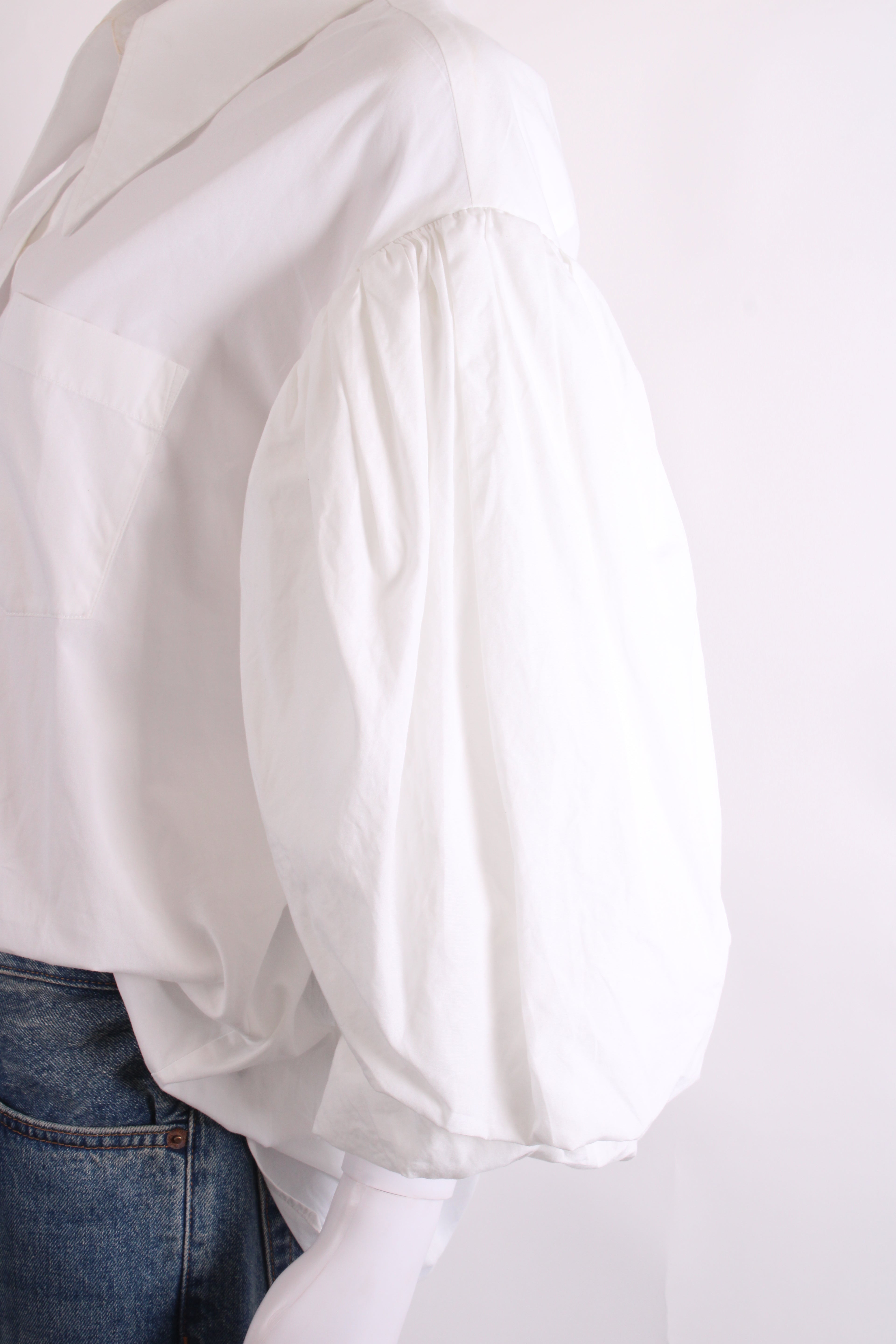 Simone Rocha 3/4 PUff Sleeve Shirt White 10