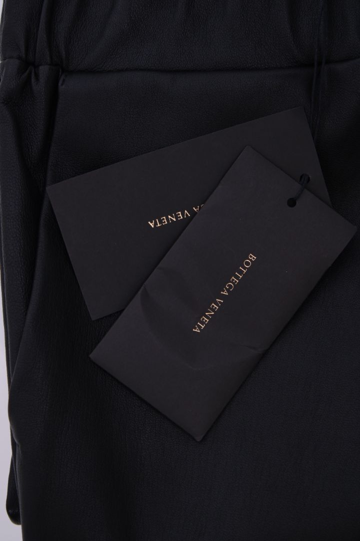 Bottega Veneta Leather Leggings Black 12