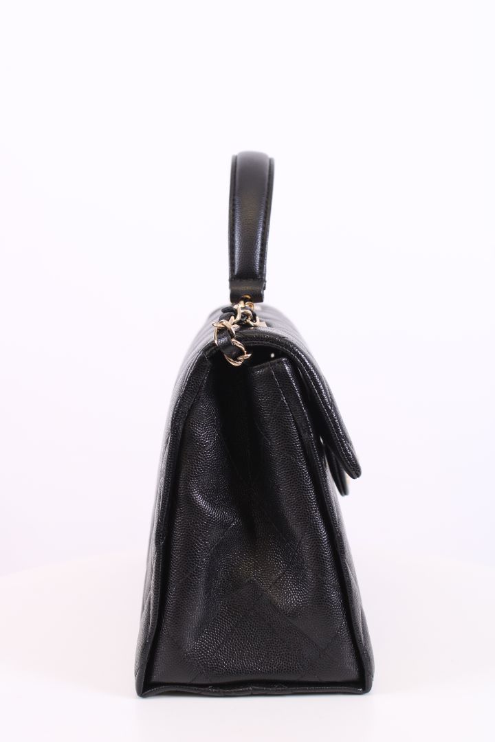 Chanel Retro Twist Caviar Handbag Black