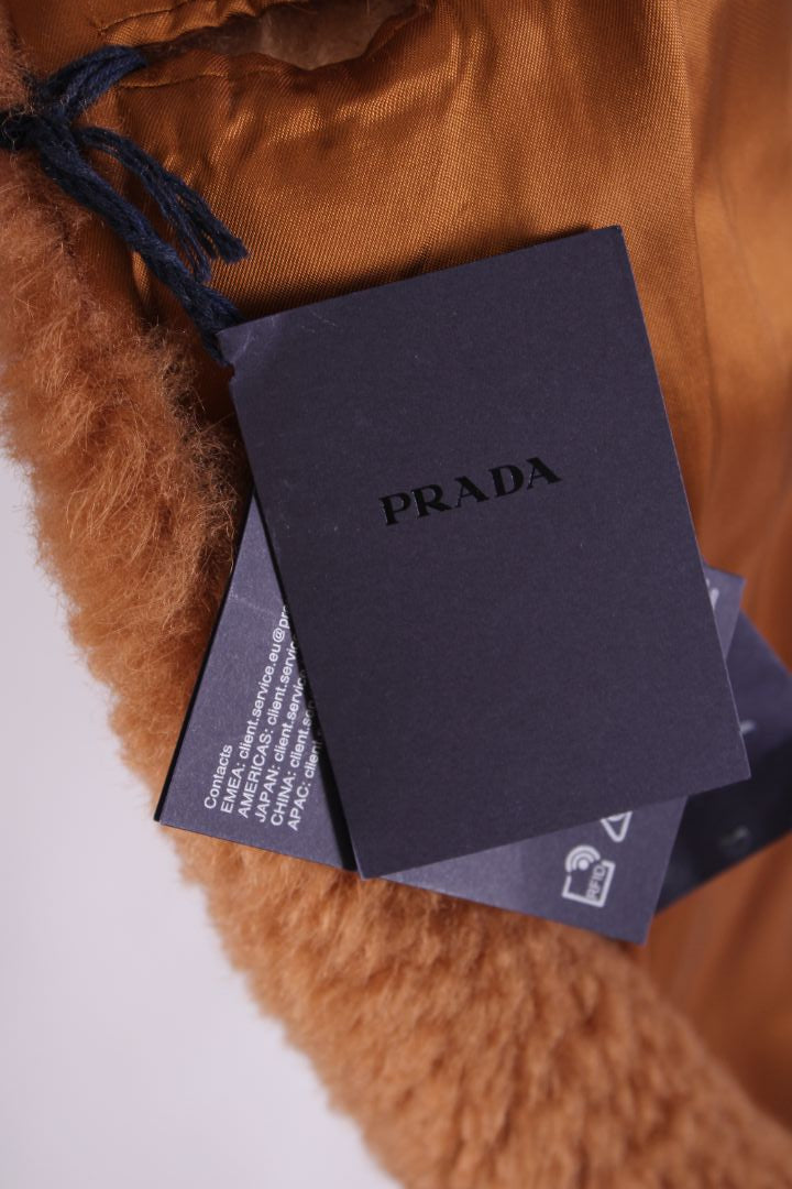 Prada Teddy Coat Brown 40