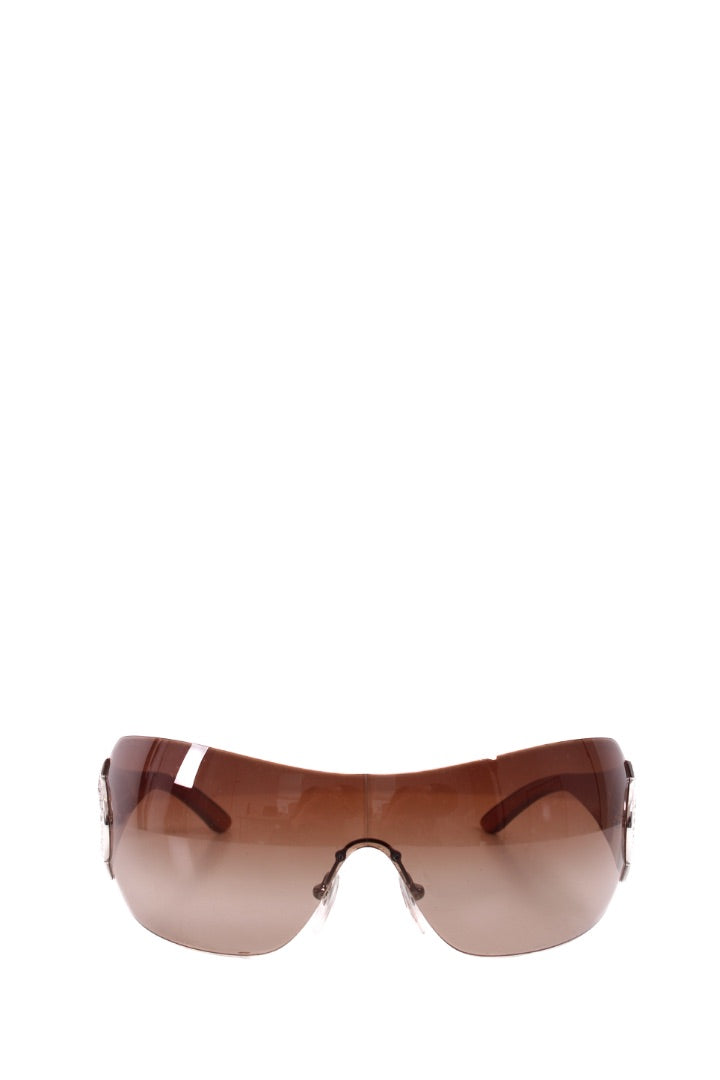 Bvlgari Crystal Detail Sunglasses Brown