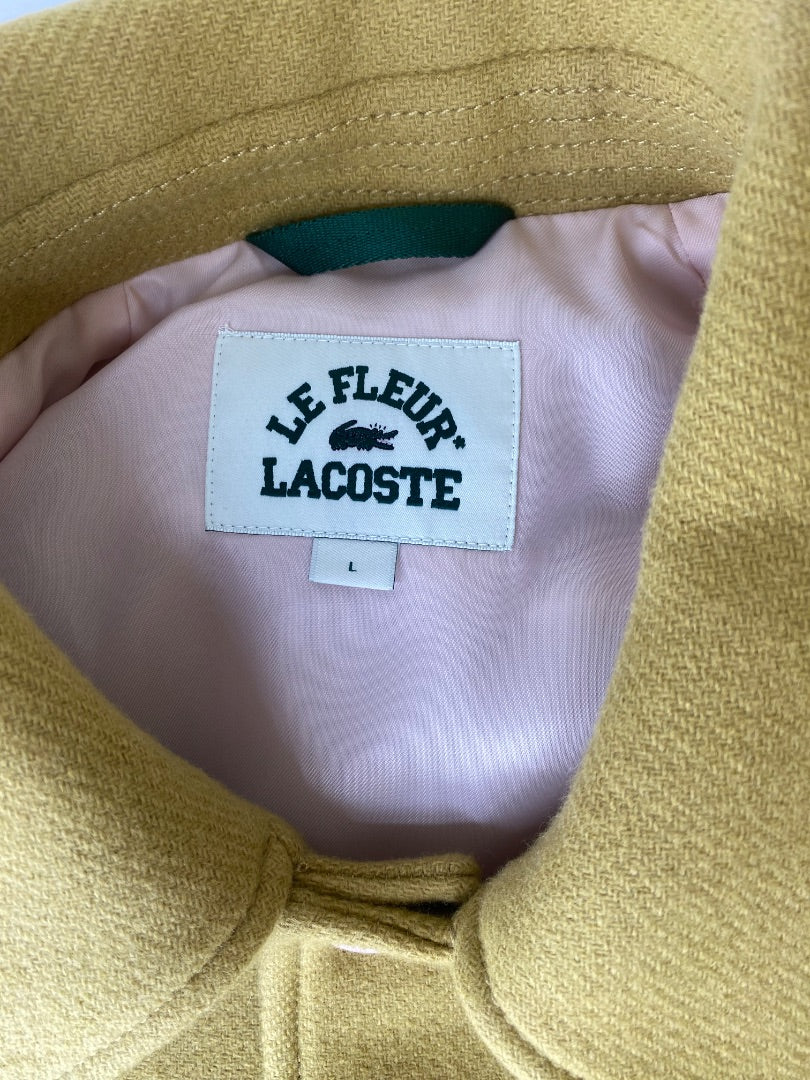 Yellow Lacoste X Golf Le Fleur Varsity Jacket, L