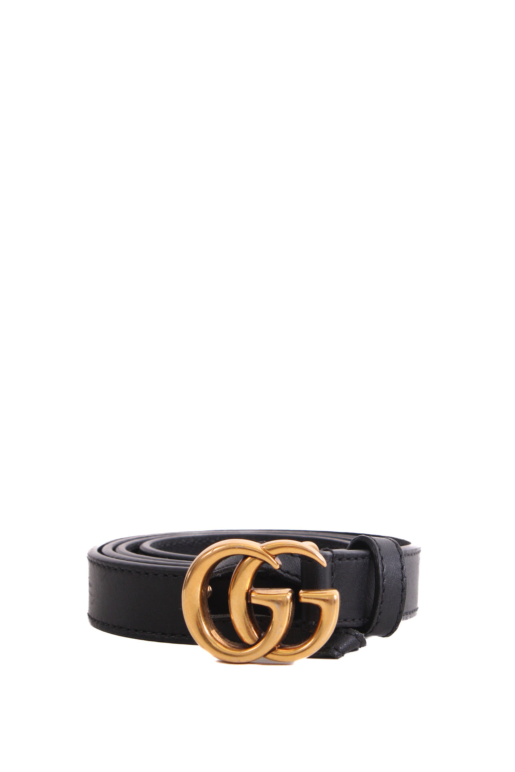 Gucci Marmont Skinny Belt Black 34