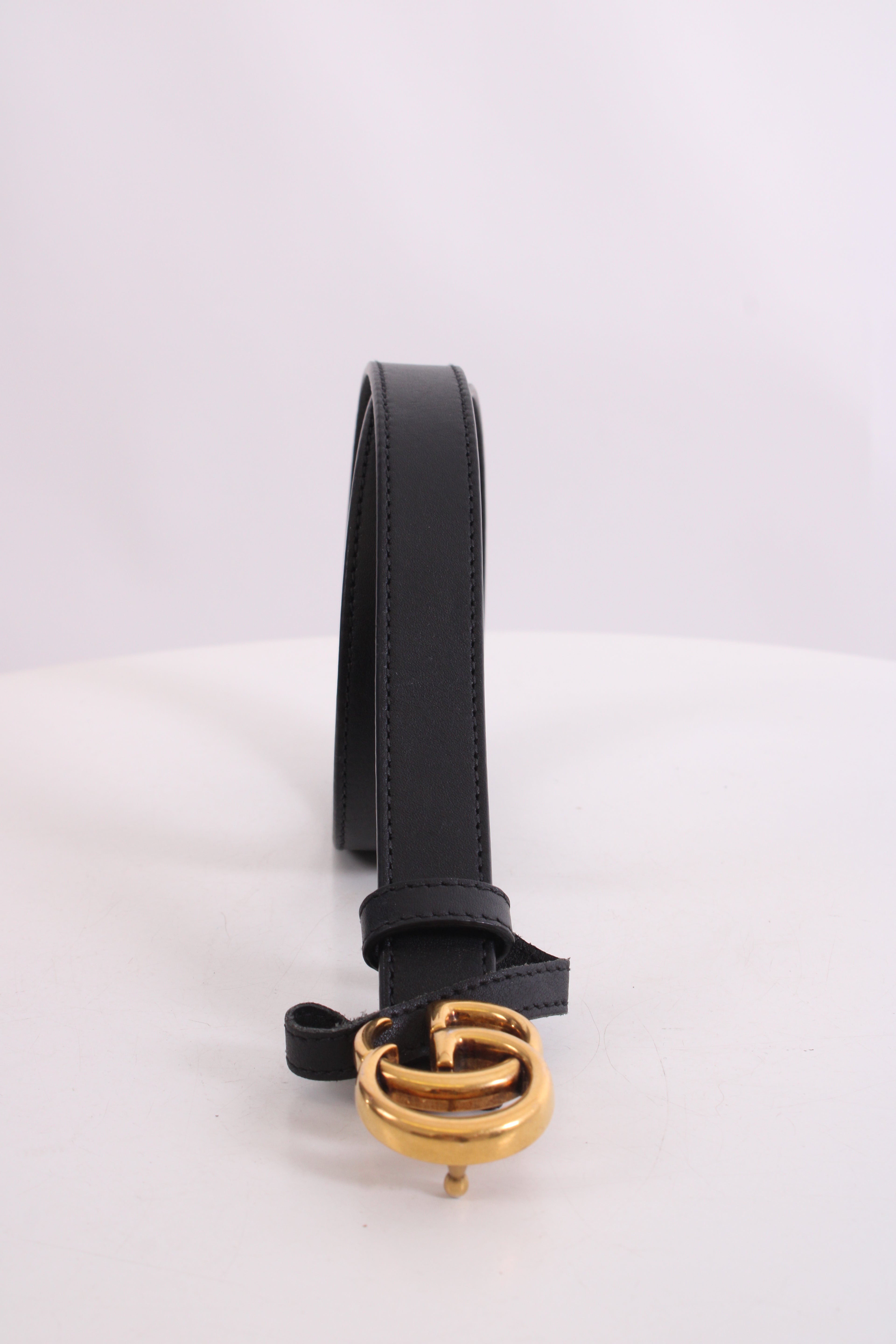 Gucci Marmont Skinny Belt Black 34