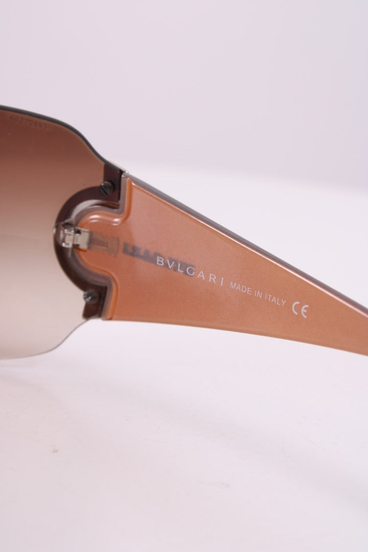 Bvlgari Crystal Detail Sunglasses Brown