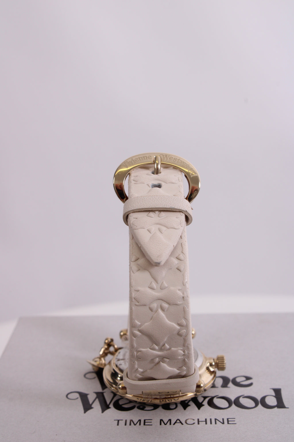 Vivienne Westwood Orb White Leather Watch White