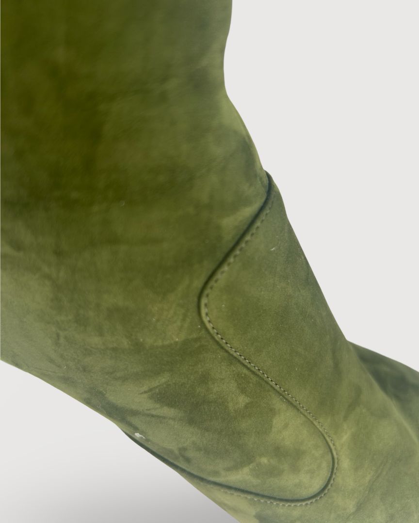 Green Fendi Boots, 40