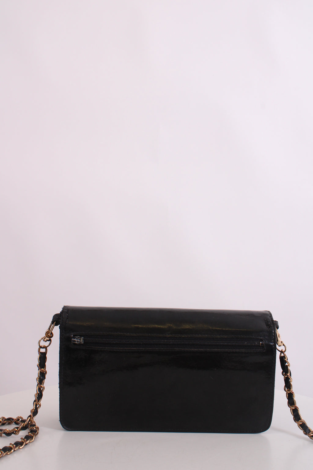 Chanel Vintage 94-96 Wallet on Chain Handbag Black