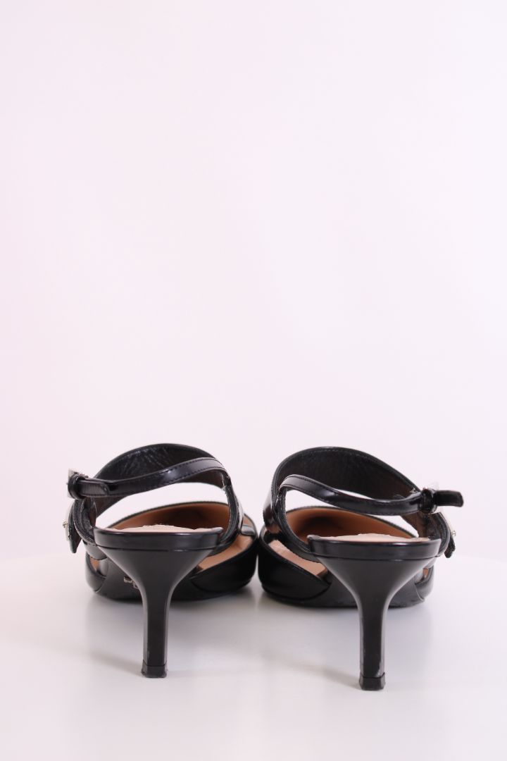 Prada Slingback Heels Black 39.5