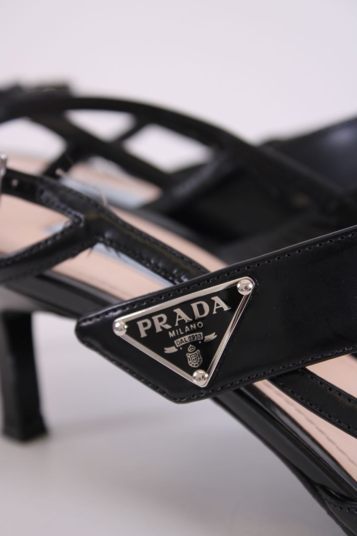 Prada Slingback Heels Black 39.5