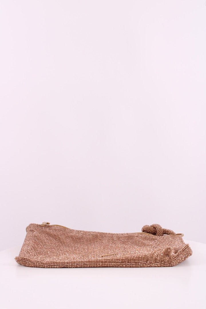 Cult Gaia Hera Nano Rhinestone Bag Gold