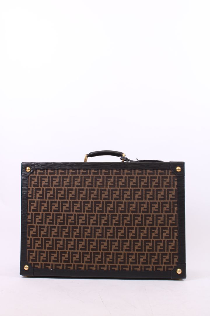 Fendi trunk brown monogram M