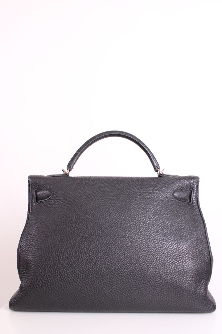 Hermes Kelly 40 Retourne Togo Leather Black