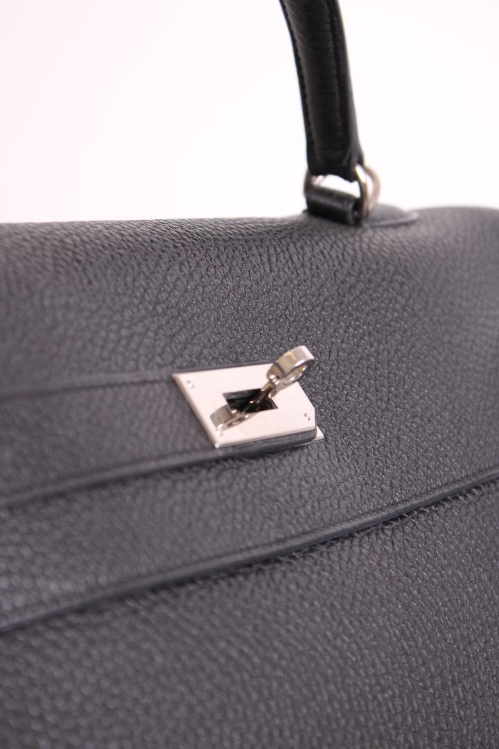 Hermes Kelly 40 Retourne Togo Leather Black