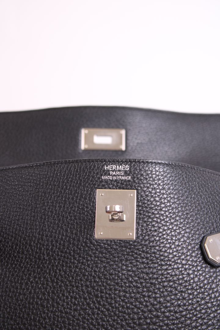 Hermes Kelly 40 Retourne Togo Leather Black