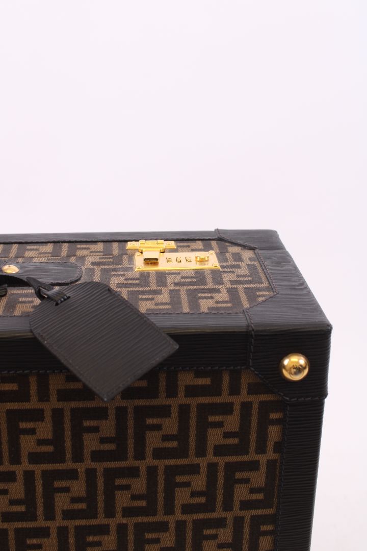 Fendi trunk brown monogram M