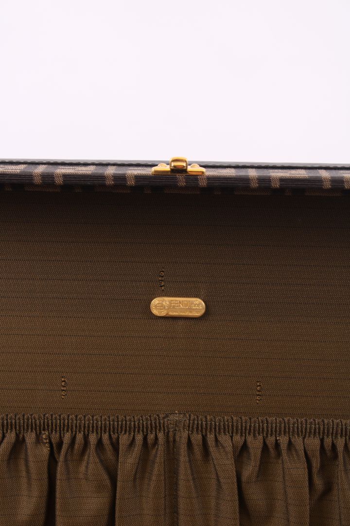 Fendi trunk brown monogram M