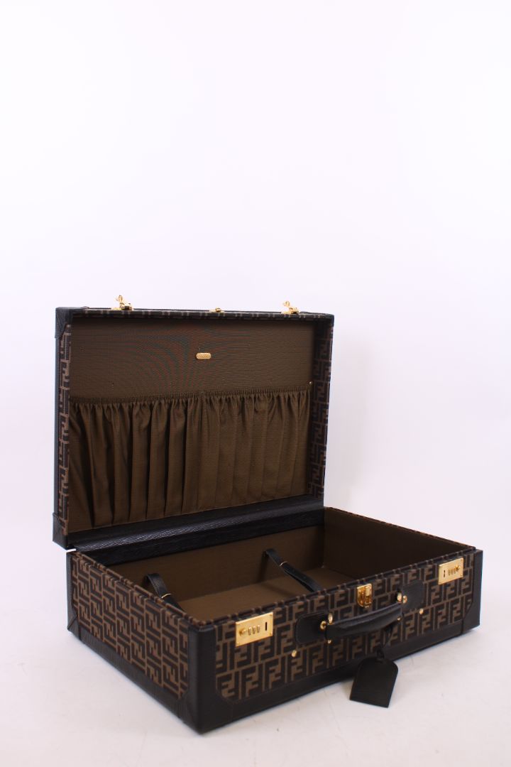 Fendi trunk brown monogram M