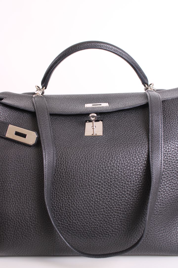 Hermes Kelly 40 Retourne Togo Leather Black