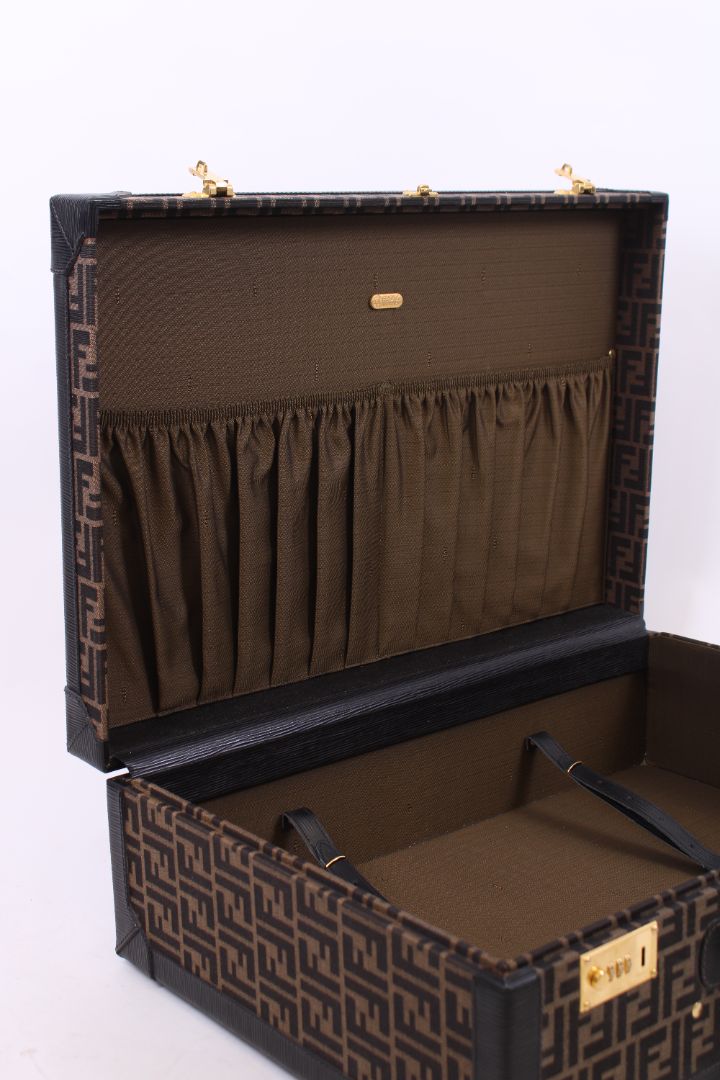 Fendi trunk brown monogram M