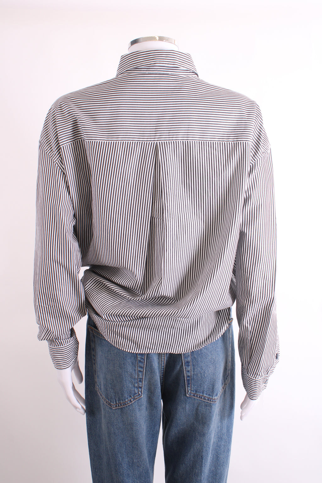Moncler L/S Stripe Shirt Black/ White 12