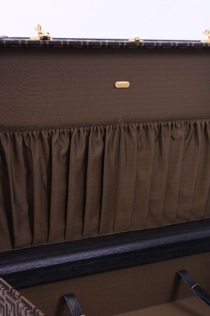 Fendi trunk brown monogram M