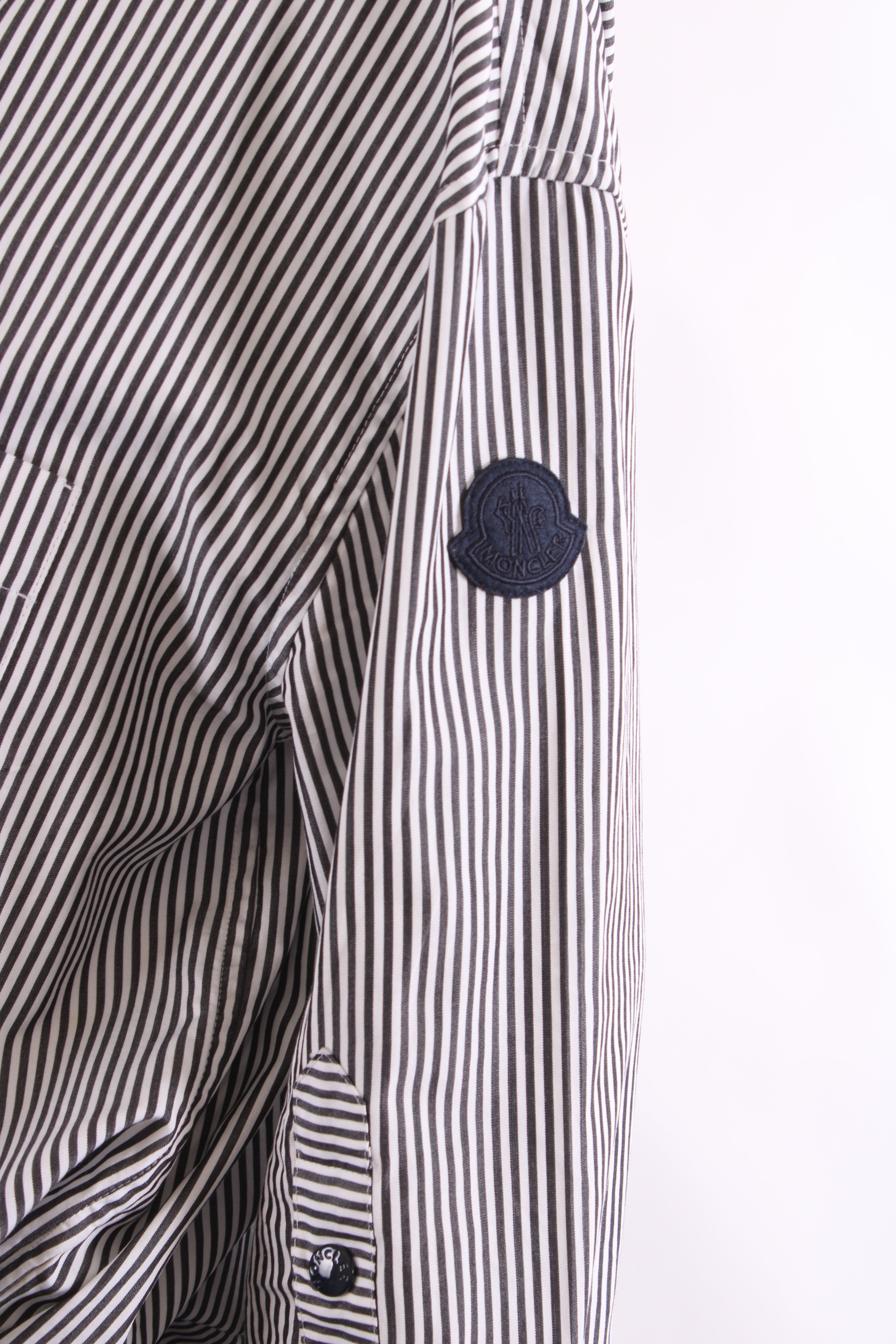 Moncler L/S Stripe Shirt Black/ White 12