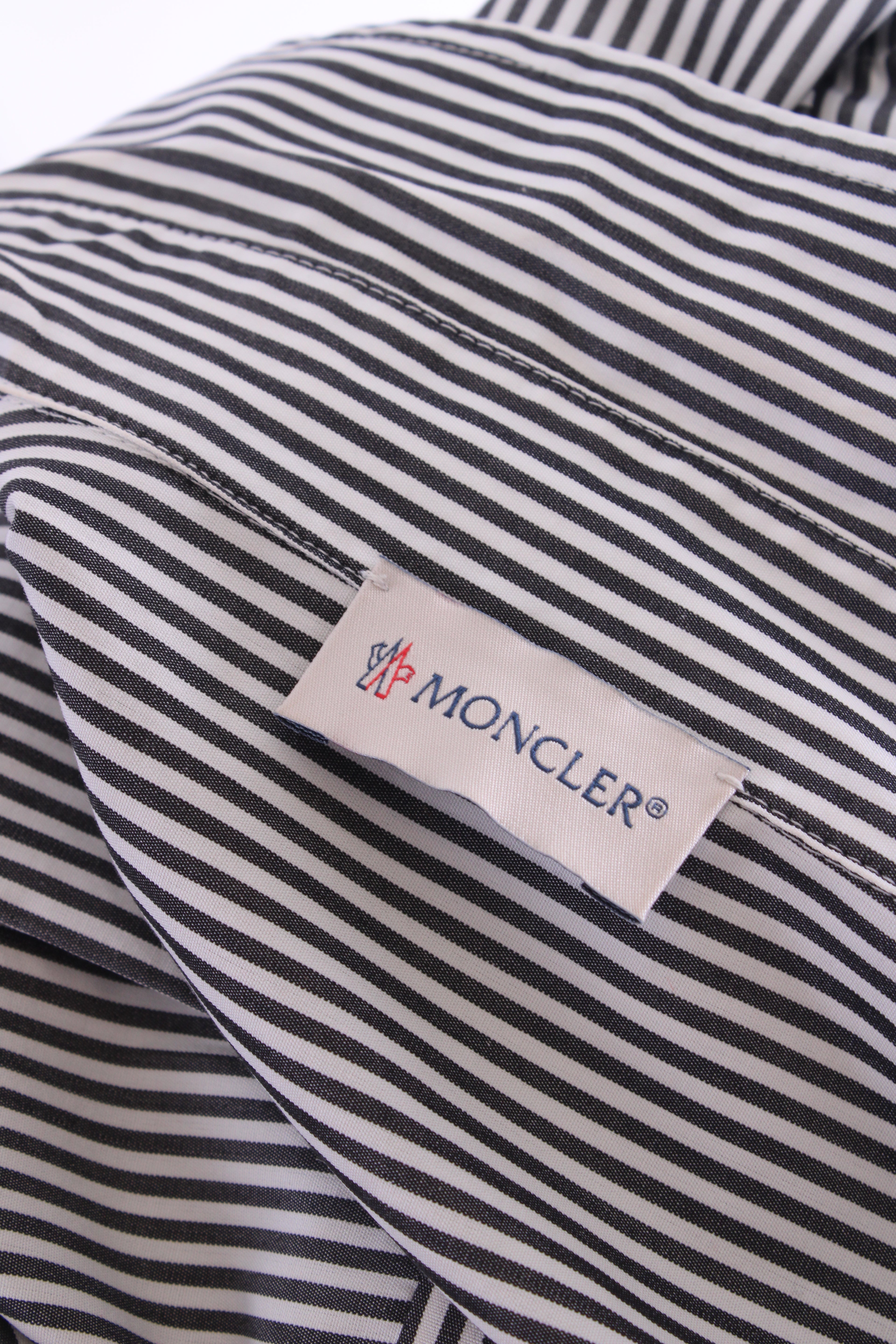 Moncler L/S Stripe Shirt Black/ White 12