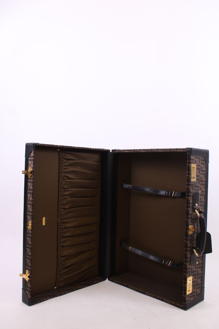 Fendi trunk brown monogram M