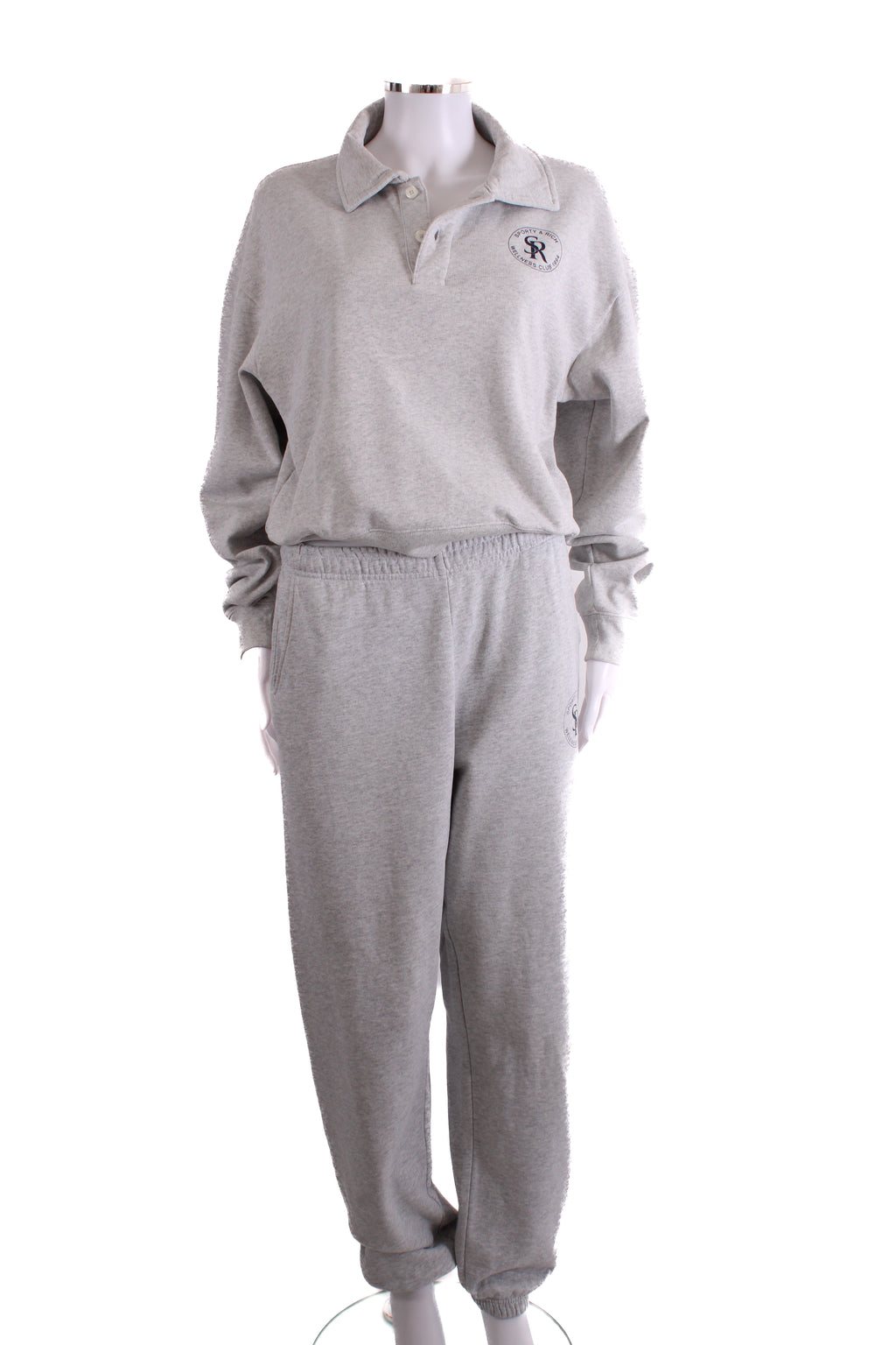 Sporty & Rich Sweatshirt / Jogger Co-ord Grey M
